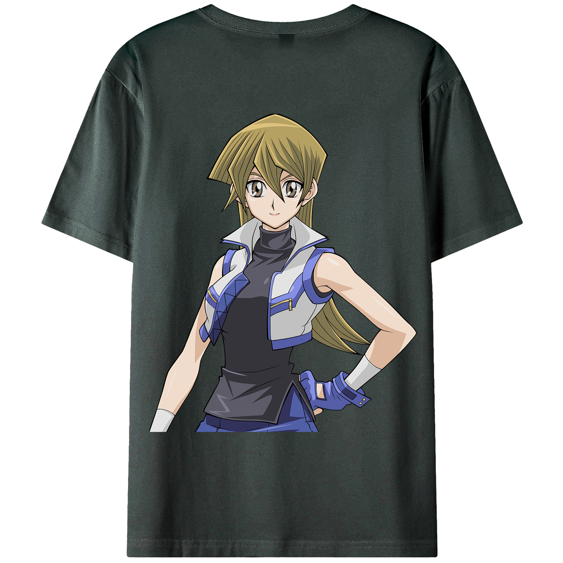（画像用） 遊☆戯☆王 Yu-Gi-Oh! 綿100％ メンズ半袖Tシャツ（バックプリント） 通気性
